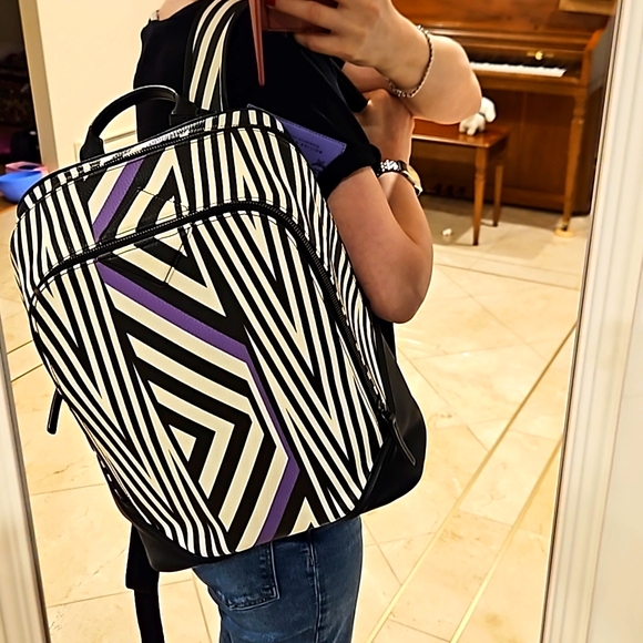 MCM x Tobias Rehberger Geometric Print Backpack - Picture 5 of 17